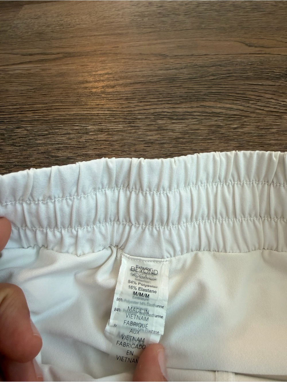Beyond Yoga White Pleated Tennis Skirt Skort Elastic Drawstring Waist Medium - Picture 5 of 5